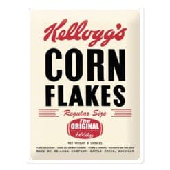 Nostalgic Art Tin Sign Kelloggs Corn Flakes Retro 30x40
